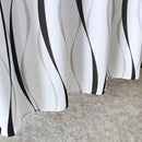 Polyester Shower Curtain, Waterproof Bath Curtain with Hooks