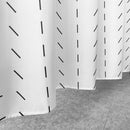 Polyester Shower Curtain, Waterproof Bath Curtain with Hooks