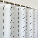 Polyester Shower Curtain, Waterproof Bath Curtain with Hooks