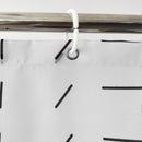 Polyester Shower Curtain, Waterproof Bath Curtain with Hooks