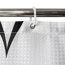 Polyester Shower Curtain, Waterproof Bath Curtain with Hooks