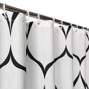 Polyester Shower Curtain, Waterproof Bath Curtain with Hooks