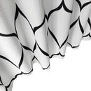 Polyester Shower Curtain, Waterproof Bath Curtain with Hooks