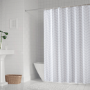 Shower Curtain With Hooks, Waterproof Polyester Fabric, Washable Bath Curtain UK