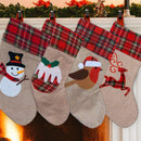 Hessian Burlap Christmas Stocking Linen Sack