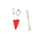 Christmas Cutlery Holder Pocket Bags for Forks Spoons Xmas Decor