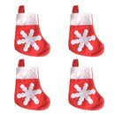 Christmas Cutlery Holder Pocket Bags for Forks Spoons Xmas Decor