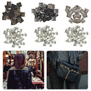 100pcs Pyramid Studs With Base Pins 15mm Punk Rivets For Bag Show Craft