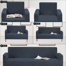 Plain Sofa Cover Elastic Stretch Couch Fit Settee Slipcover, Premium Non Slip Spandex