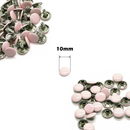 10mm Double Cap Tubular Rivets, 100 Set Leather Rivets for Clothing Repair, DIY Leathercrafts