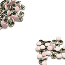 10mm Double Cap Tubular Rivets, 100 Set Leather Rivets for Clothing Repair, DIY Leathercrafts