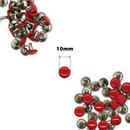 10mm Double Cap Tubular Rivets, 100 Set Leather Rivets for Clothing Repair, DIY Leathercrafts