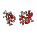 10mm Double Cap Tubular Rivets, 100 Set Leather Rivets for Clothing Repair, DIY Leathercrafts