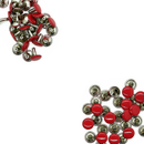 10mm Double Cap Tubular Rivets, 100 Set Leather Rivets for Clothing Repair, DIY Leathercrafts