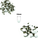 10mm Double Cap Tubular Rivets, 100 Set Leather Rivets for Clothing Repair, DIY Leathercrafts