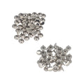 6mm - 15mm, Double Cap Tubular Rivets for Leathercrafts Decorations