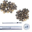100pcs Double Cap Tubular Rivets with Fixing Hand Tool Set