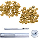 100pcs Double Cap Tubular Rivets with Fixing Hand Tool Set