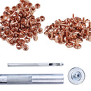 100pcs Double Cap Tubular Rivets with Fixing Hand Tool Set