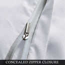 Ultra Soft Duvet Cover with Zipper Closure & 2 Matching Pillow Covers - Single/Double/King