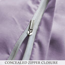 Ultra Soft Duvet Cover with Zipper Closure & 2 Matching Pillow Covers - Single/Double/King