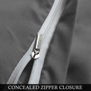 Ultra Soft Duvet Cover with Zipper Closure & 2 Matching Pillow Covers - Single/Double/King