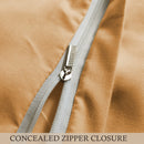 Ultra Soft Duvet Cover with Zipper Closure & 2 Matching Pillow Covers - Single/Double/King