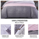 Printed Duvet Cover with Zipper Closure & Matching Pillow Covers - Single/Double/King