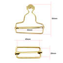 Dungaree Buckle With Jeans Buttons, Adjustable Slider Clips Fasteners For Suspender, Braces