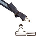 Dungaree Buckle With Jeans Buttons, Adjustable Slider Clips Fasteners For Suspender, Braces