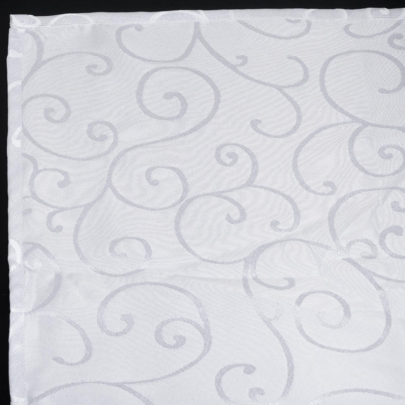20 Inch Damask Table Napkins Swirl Pattern Polyester Table Napkins