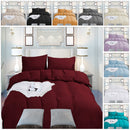 Ultra Soft Duvet Cover with Zipper Closure & 2 Matching Pillow Covers - Single/Double/King