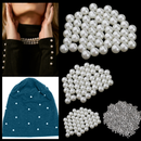 100pcs Pearl Rivets Round Studs For Leathercraft Clothing Decoration