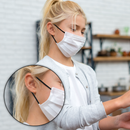 Black 2.5mm Wide Soft Elastic Band Round Thin Earloop Cord For Sewing, Face Mask DIY Crafts