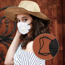 Flat 3/4/5mm Elastic Cord UK - White & Black Soft Elastic - Face Mask, Sewing Craft Stretch Cord