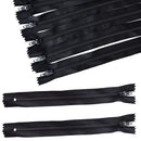 YKK Nylon Closed End Black Ziper Heavy Duty Metal Teeth For Dress & Skirt Zip