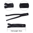 YKK Nylon Closed End Black Ziper Heavy Duty Metal Teeth For Dress & Skirt Zip