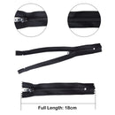 YKK Nylon Closed End Black Ziper Heavy Duty Metal Teeth For Dress & Skirt Zip