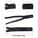 YKK Nylon Closed End Black Ziper Heavy Duty Metal Teeth For Dress & Skirt Zip