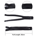 YKK Nylon Closed End Black Ziper Heavy Duty Metal Teeth For Dress & Skirt Zip