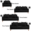 Polyester Spandex Sofa Cover Velvet Stretchy Couch Sofa Slipcover Universal Settee Protectors