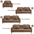 Polyester Spandex Sofa Cover Velvet Stretchy Couch Sofa Slipcover Universal Settee Protectors