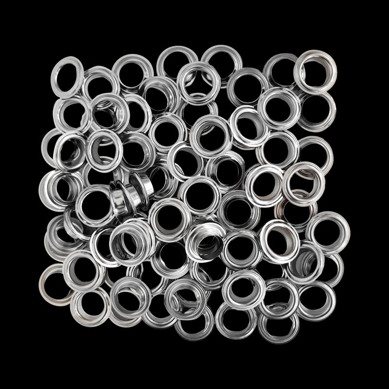 12mm Self-Piercing Banner Eyelets For Semi-Automatic Eyelet Machine, Durable Iron Grommets Without Washers