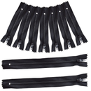 YKK Nylon Closed End Black Ziper Heavy Duty Metal Teeth For Dress & Skirt Zip