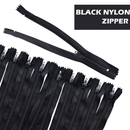 YKK Nylon Closed End Black Ziper Heavy Duty Metal Teeth For Dress & Skirt Zip