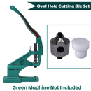 10mm-40mm Oval Shape Hole Cutter Plastic Base Punch Tool For Green Hand Press Machine, DIY Project, Fabrics, Leathercrafts