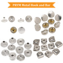 PRYM Non-Sew Hook & Bar Trouser Fastener With Cap, Non Sew Clasps Hook & Bar - 12.5mm