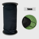 Flat 3/4/5mm Elastic Cord UK - White & Black Soft Elastic - Face Mask, Sewing Craft Stretch Cord