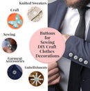 Clear Round Buttons 2/4 Holes Plastic Buttons For Sewing Crafts, Clothing, Knitting