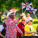 Hand Waving Flag Union Jack Small Flag on Stick for King Charles III Coronation